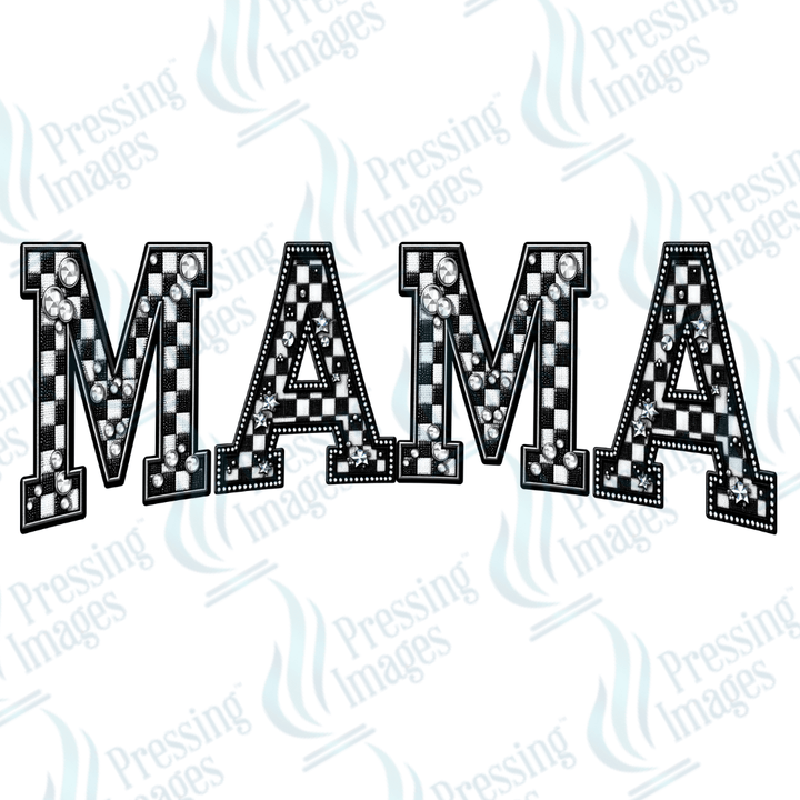 DTF 2985 Checkered mama - Pressing Images