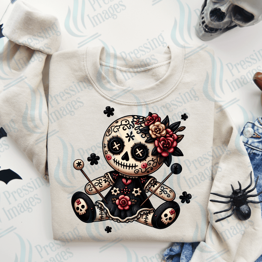 DTF 3027 Voodoo doll - Pressing Images