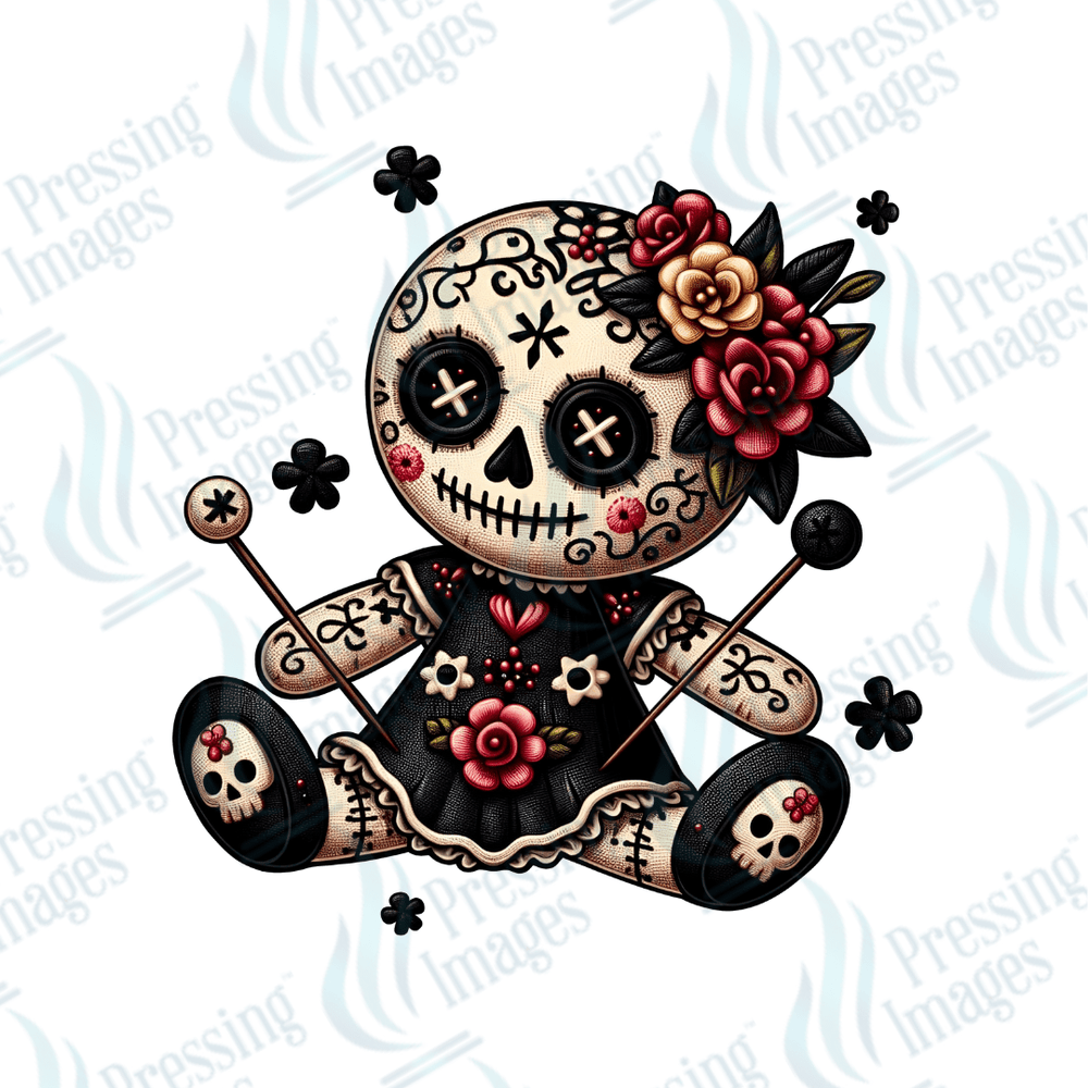 DTF 3027 Voodoo doll - Pressing Images