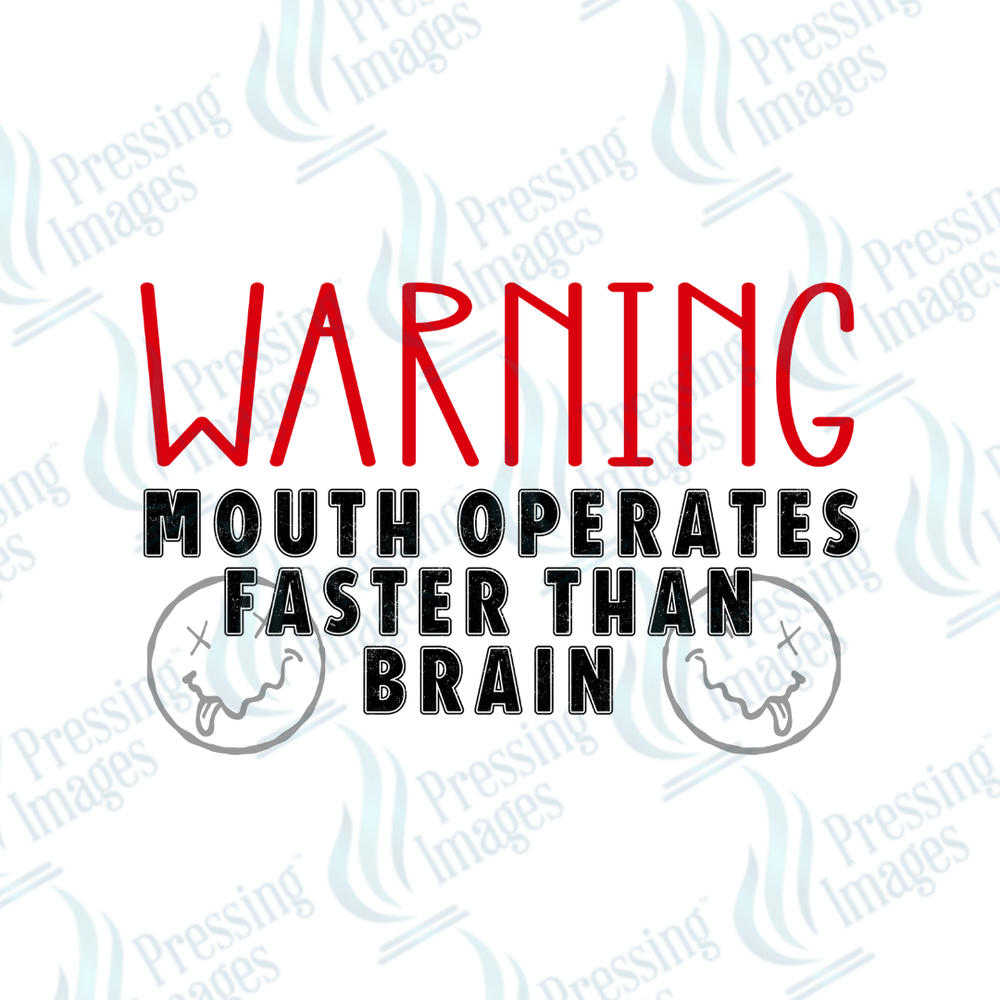 DTF 3028 Warning - Pressing Images