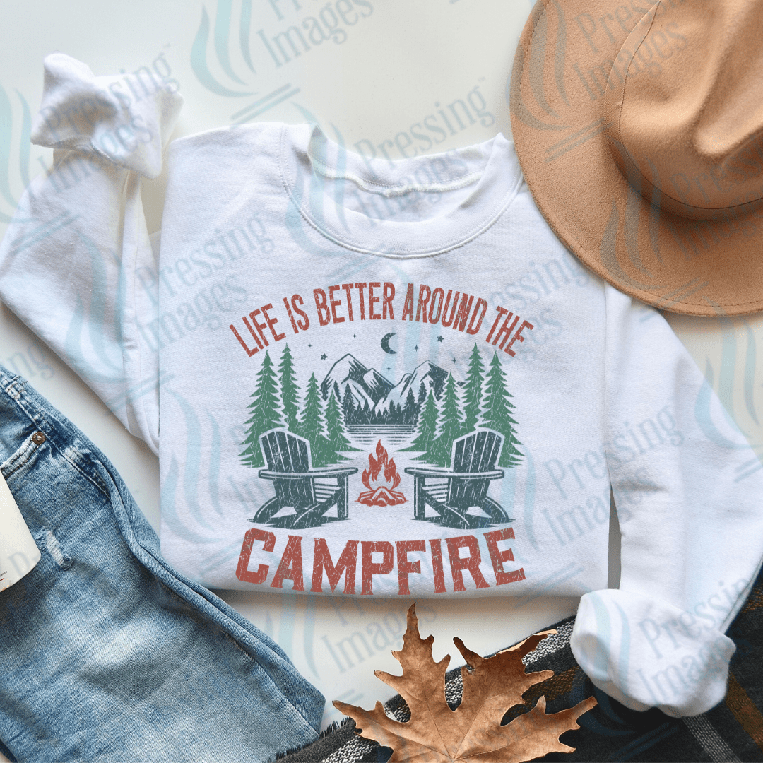 DTF 3038 Life is better around the campfire - Pressing Images