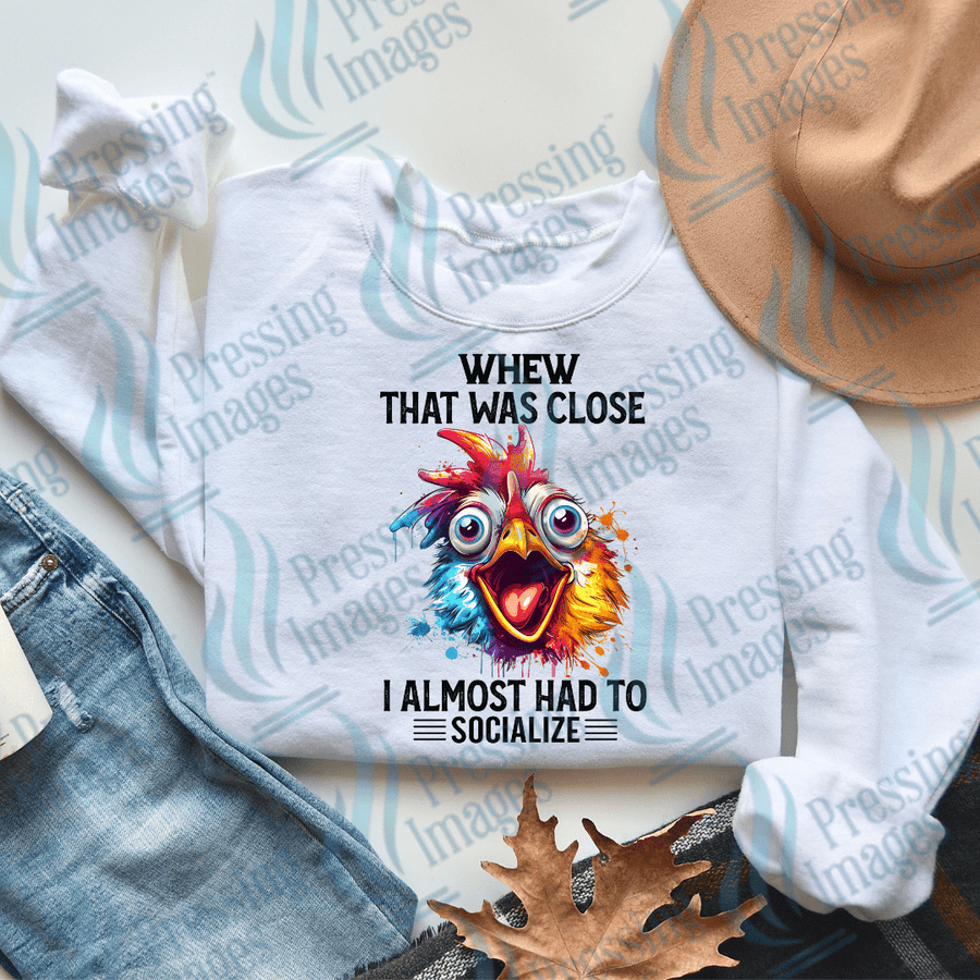 DTF 3057 Whew that was close - Pressing Images