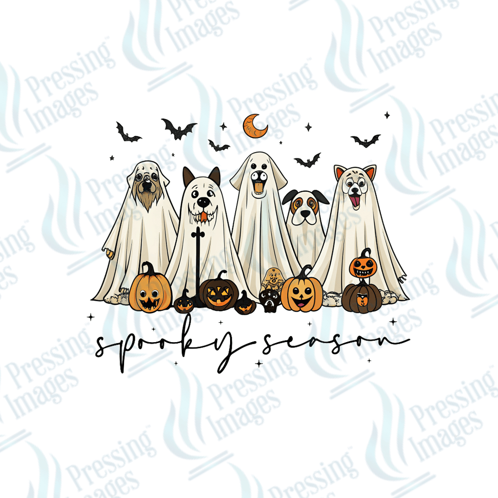 DTF 3062 Spooky dogs - Pressing Images
