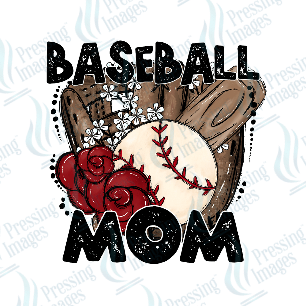 DTF 3072 Baseball mom - Pressing Images