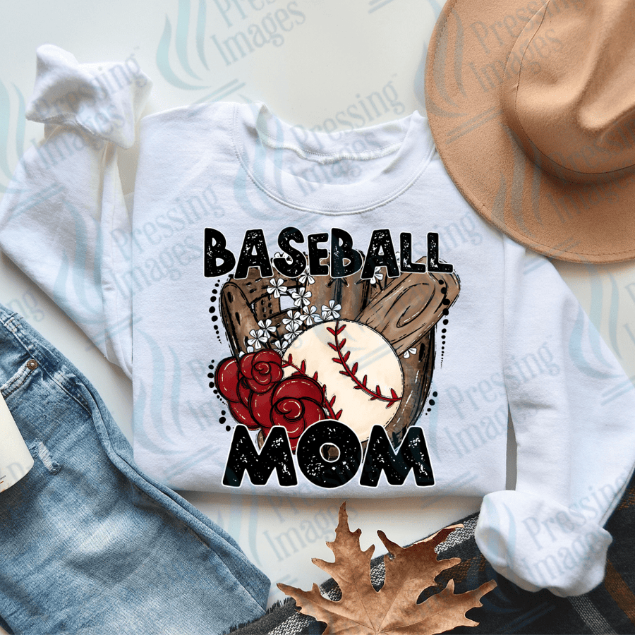 DTF 3072 Baseball mom - Pressing Images