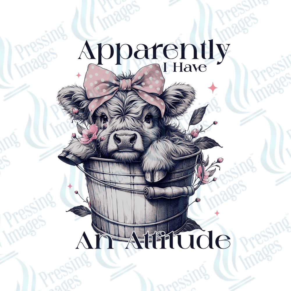 DTF 3087 Apparently I have an attitude - Pressing Images