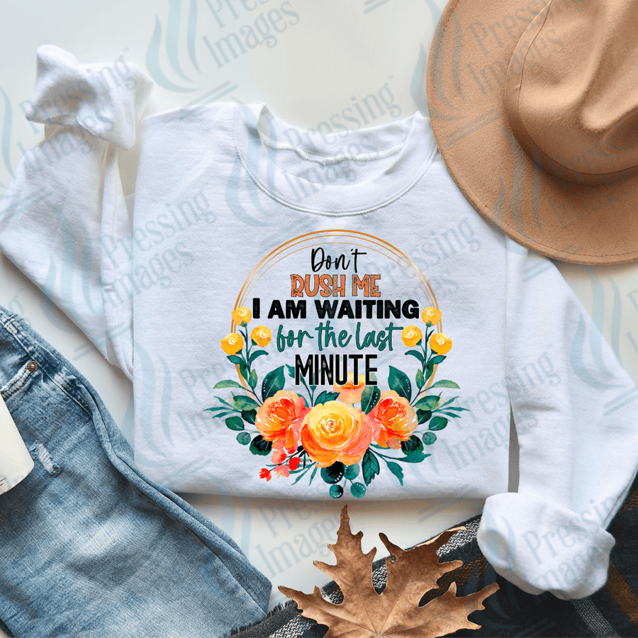 DTF 3095 Don't rush me - Pressing Images