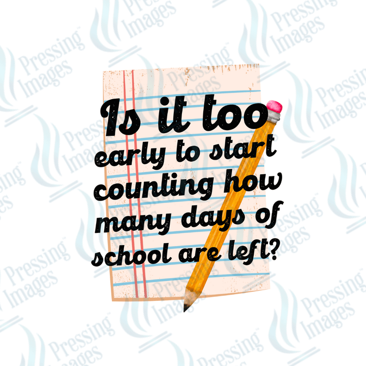 DTF 3113 Is it too early - Pressing Images