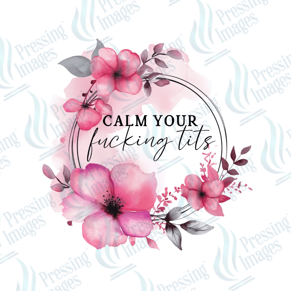 DTF 3117 Calm your F'ing tits - Pressing Images