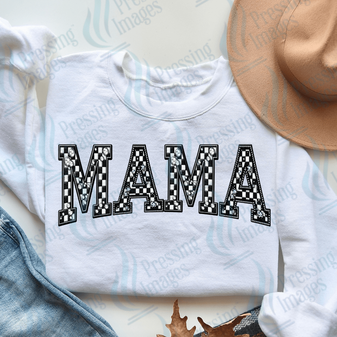 DTF 3170 Checkered Mama - Pressing Images