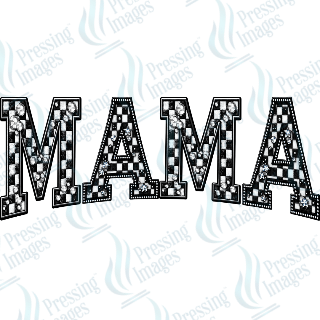 DTF 3170 Checkered Mama - Pressing Images