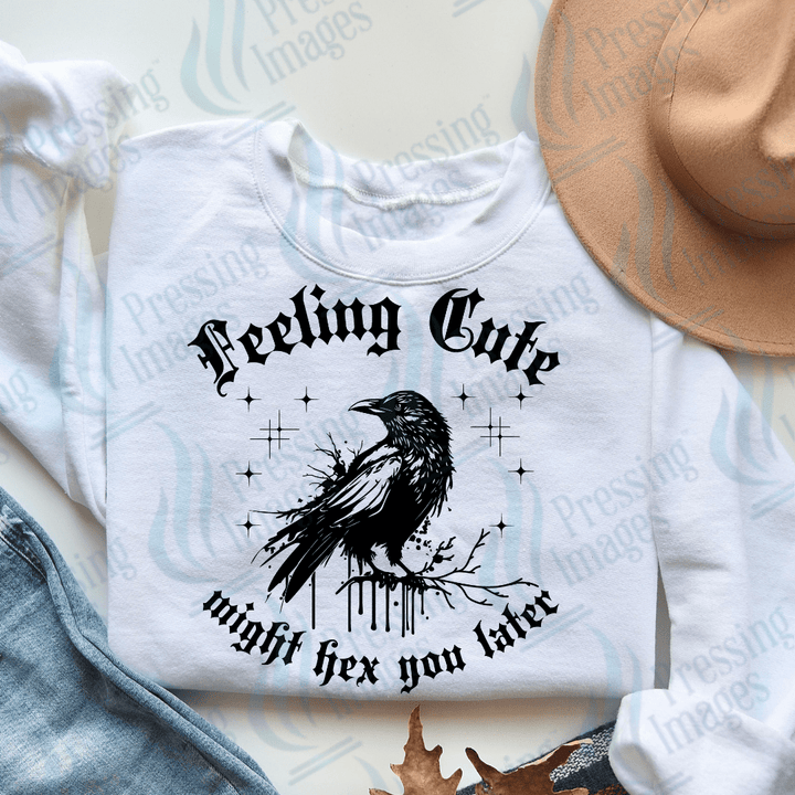 DTF 3172 Feeling cute - Pressing Images