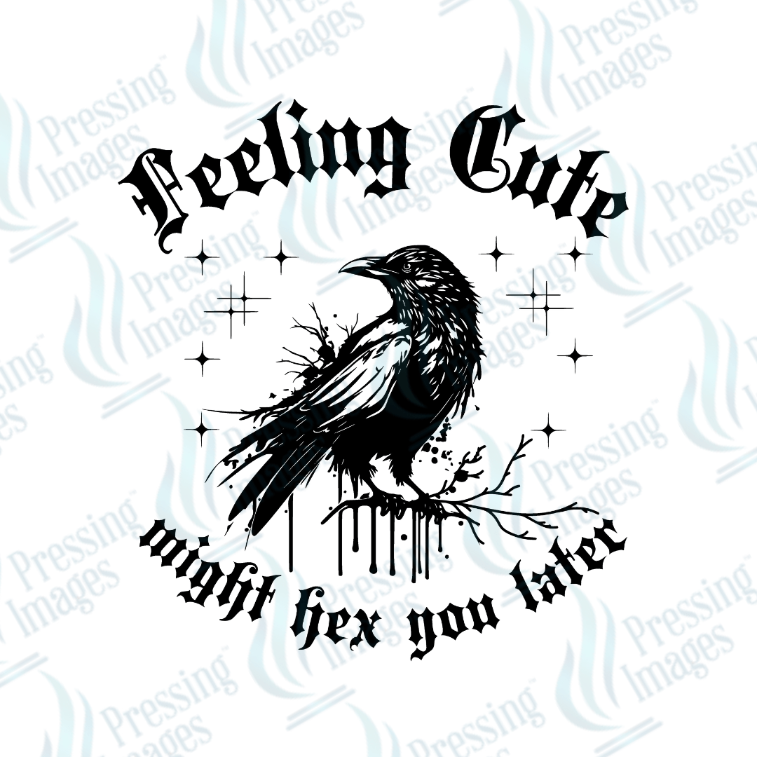 DTF 3172 Feeling cute - Pressing Images