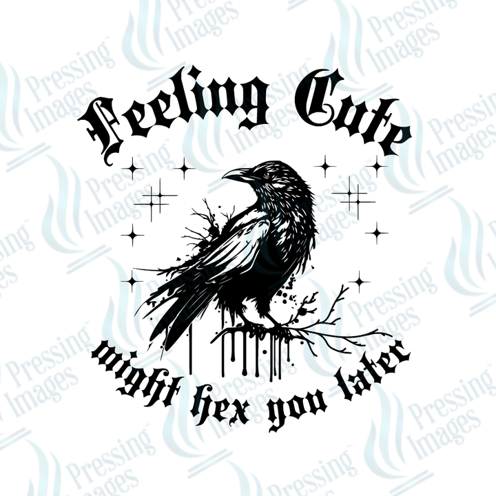 DTF 3172 Feeling cute - Pressing Images