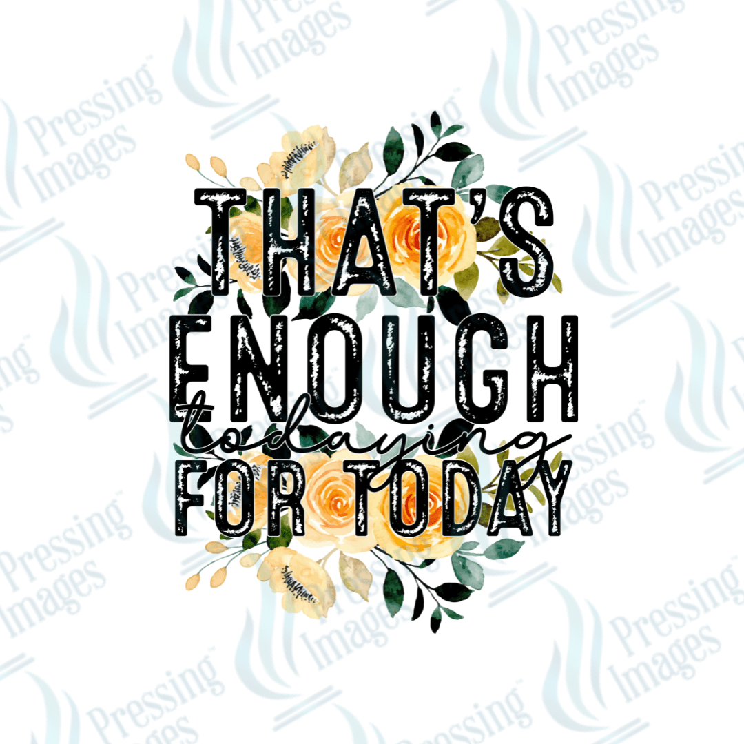 DTF 3197 That's enough todaying - Pressing Images