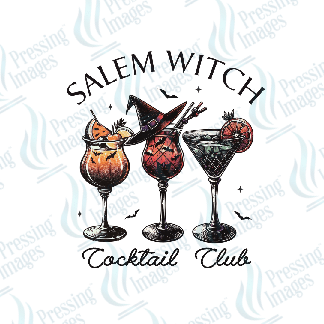DTF 3198 Salem witch cocktail club - Pressing Images