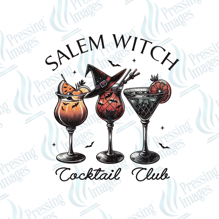 DTF 3198 Salem witch cocktail club - Pressing Images
