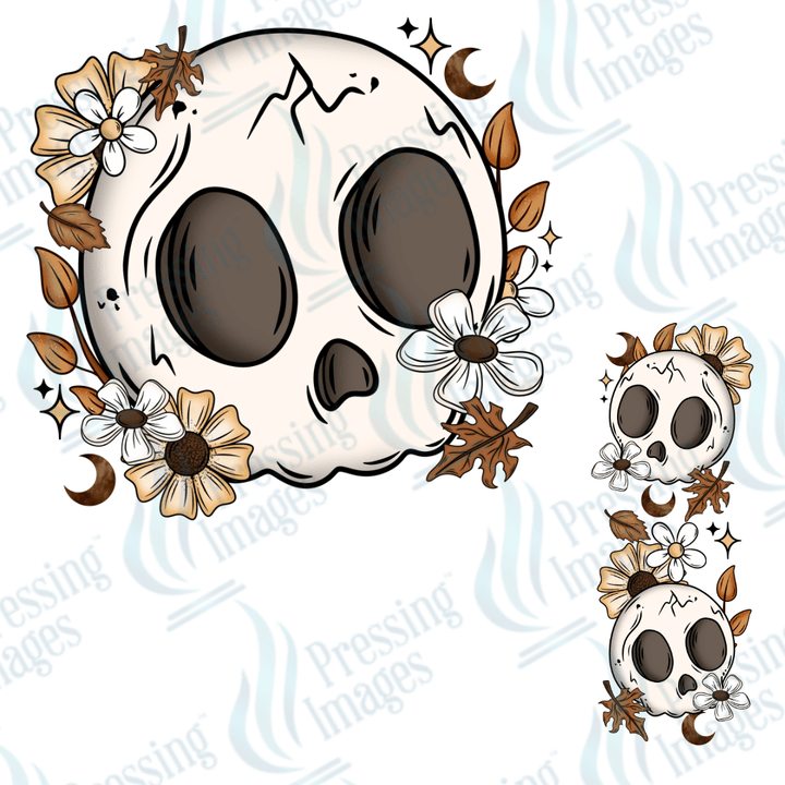 DTF 3217 Fall skellie - Pressing Images