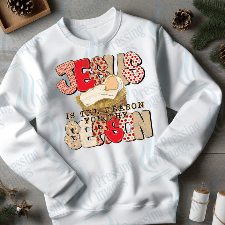DTF 3247 Jesus is the reason for the season - Pressing Images