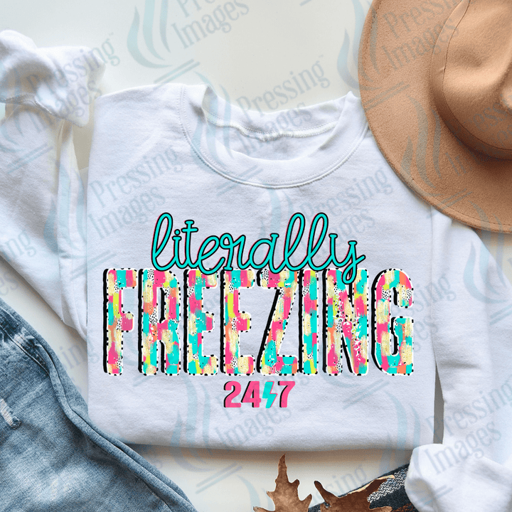 DTF 3251 Literally freezing - Pressing Images