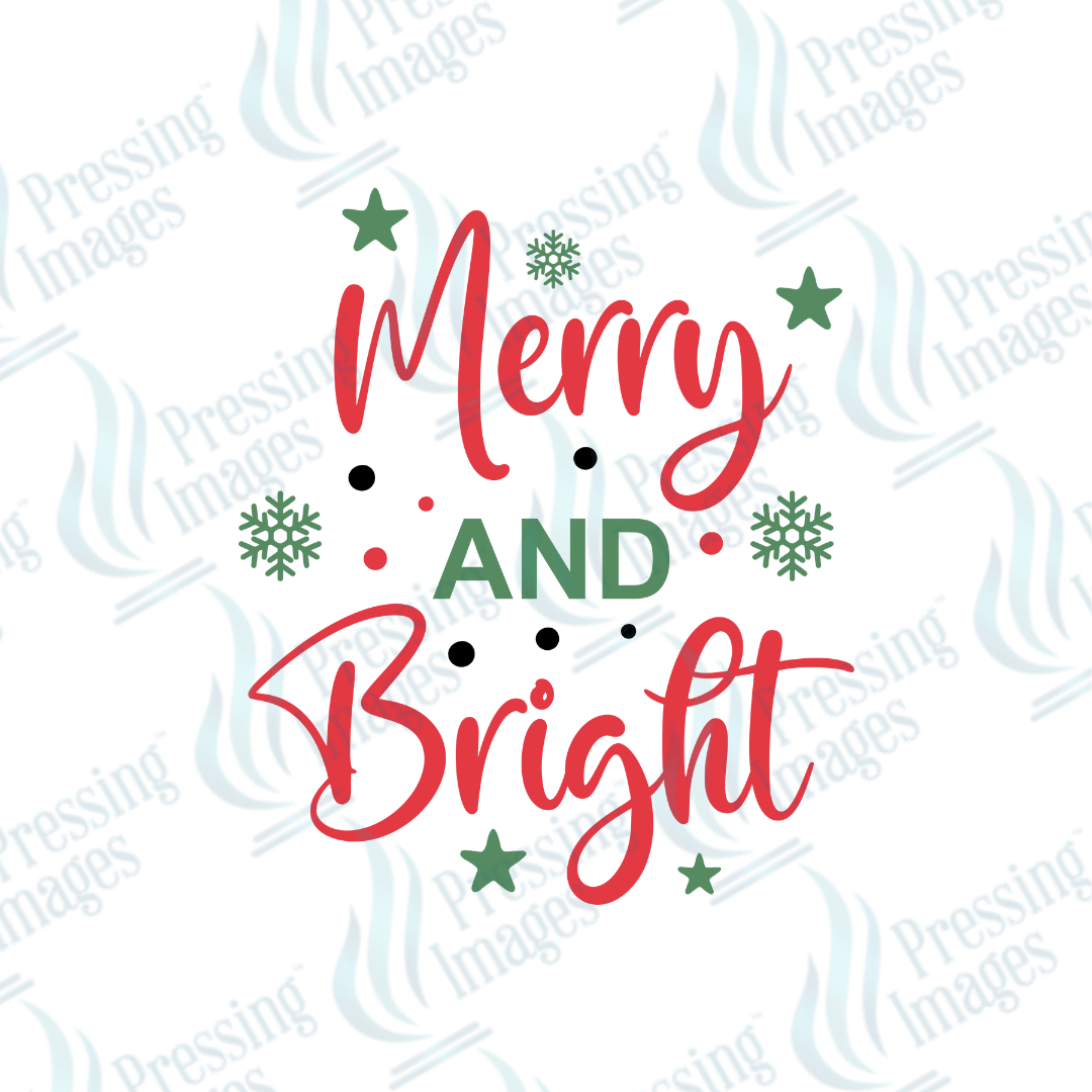 DTF 3254 Merry and bright - Pressing Images