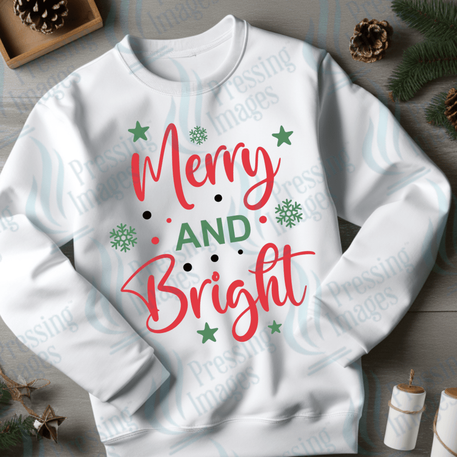 DTF 3254 Merry and bright - Pressing Images