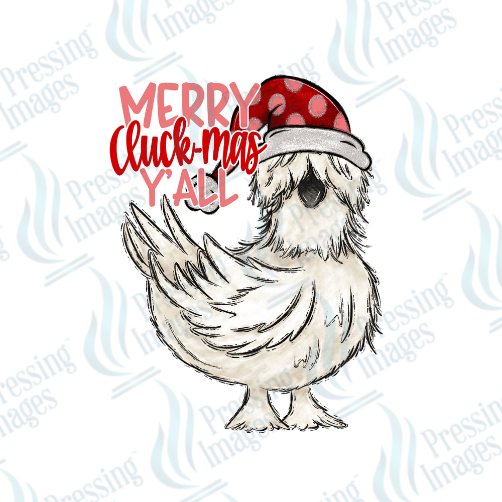 DTF 3257 Merry Cluck - mas ya'll - Pressing Images
