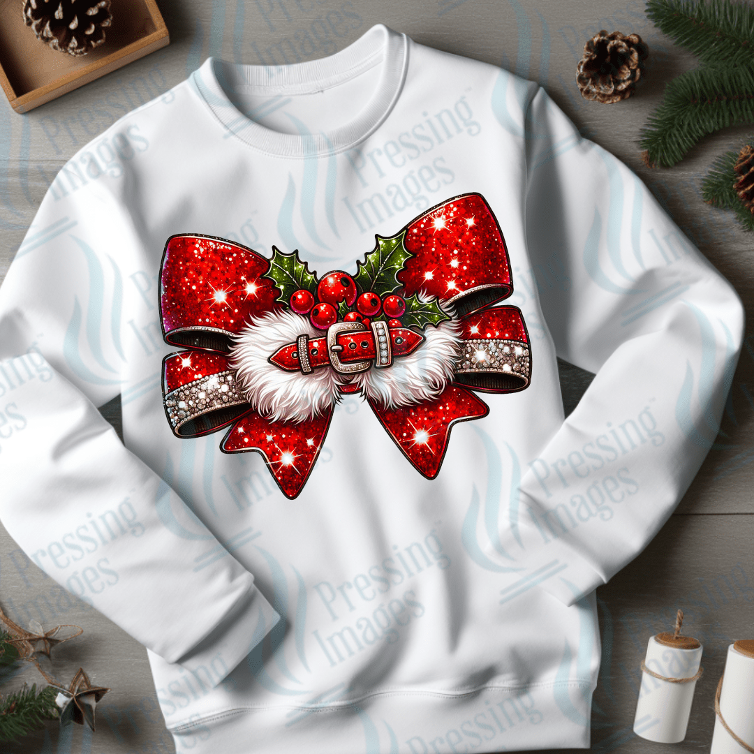 DTF 3264 Santa bow - Pressing Images