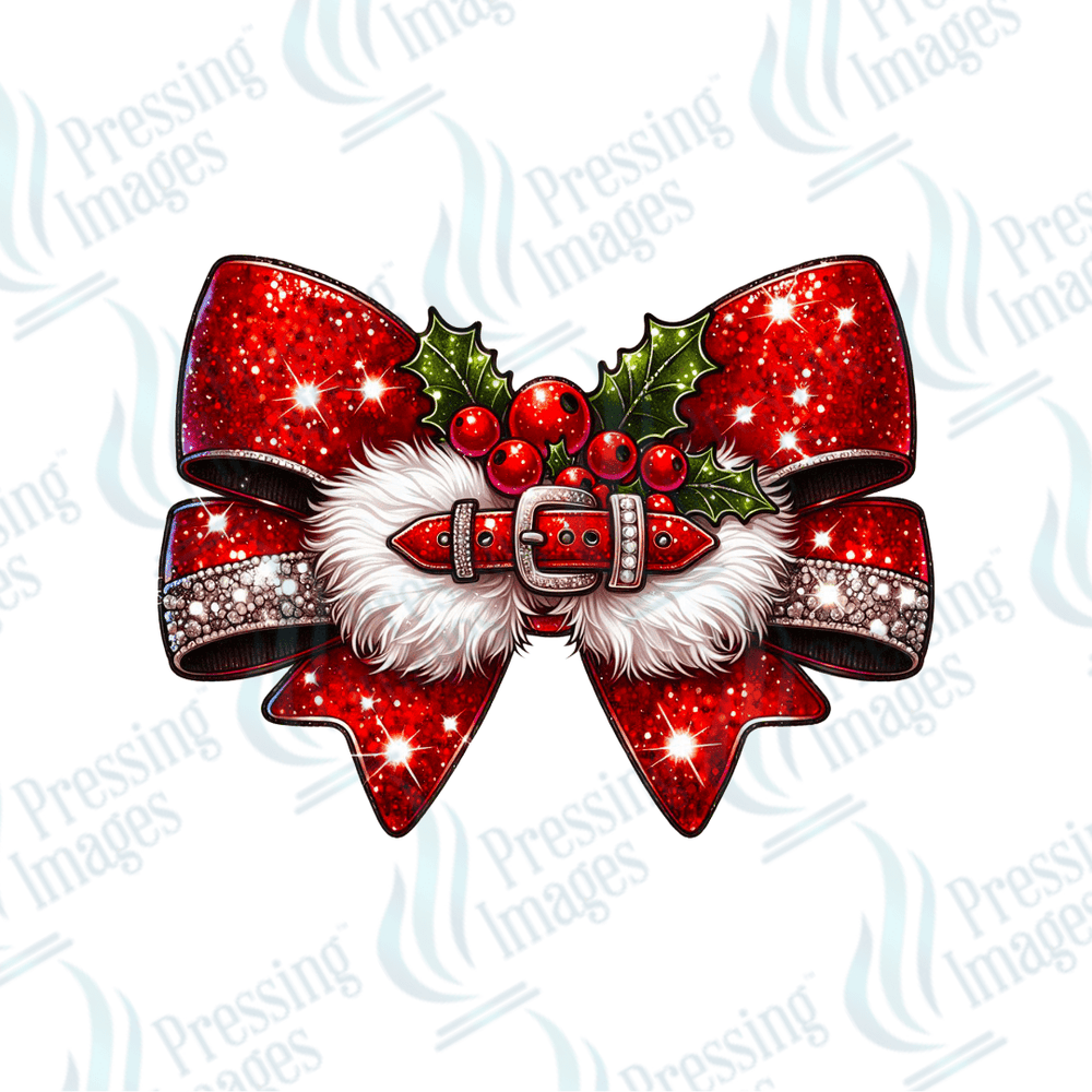DTF 3264 Santa bow - Pressing Images