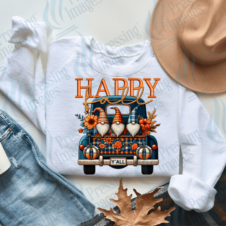 DTF 3297 Happy fall gnomes - Pressing Images