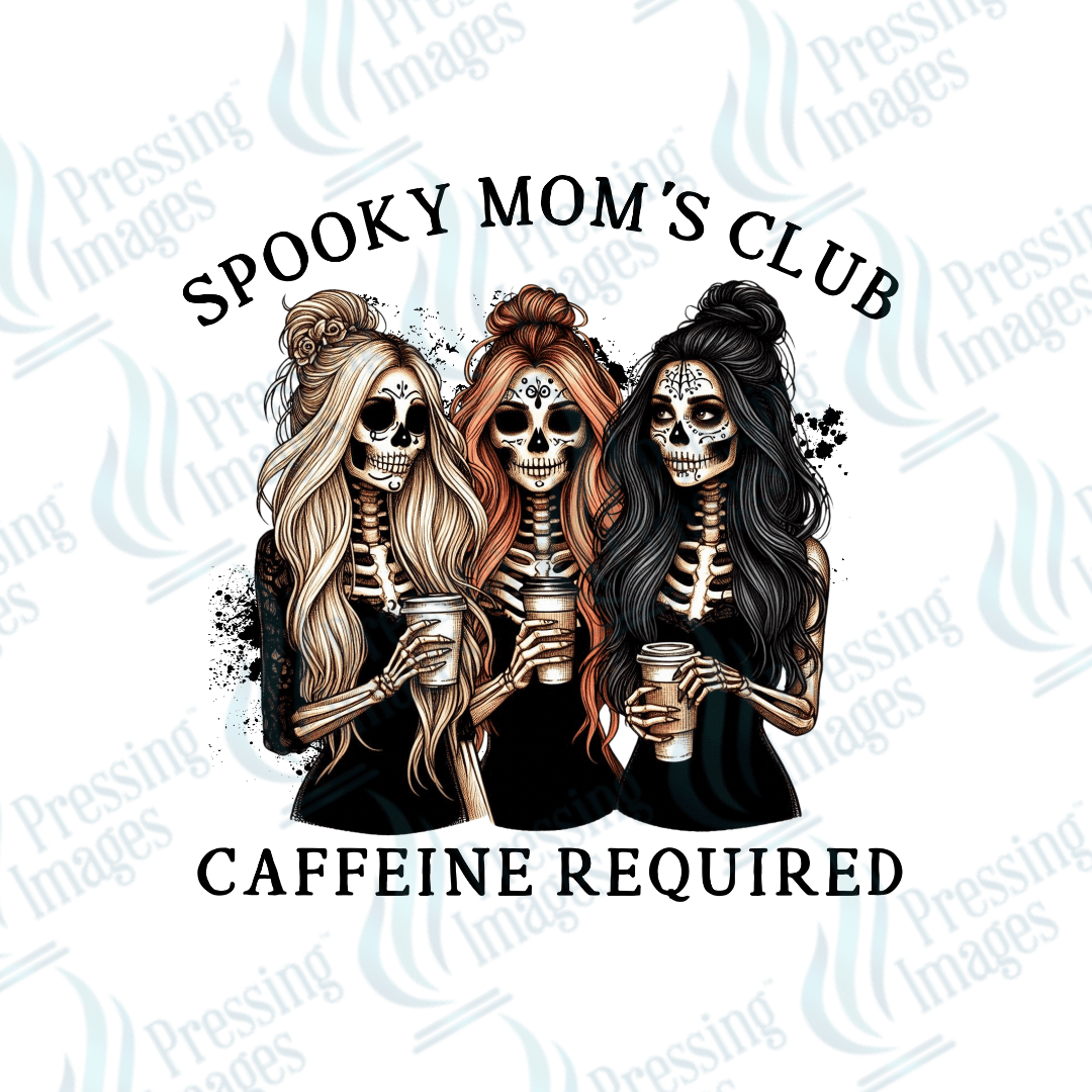 DTF 3302 Spooky mom's club - Pressing Images