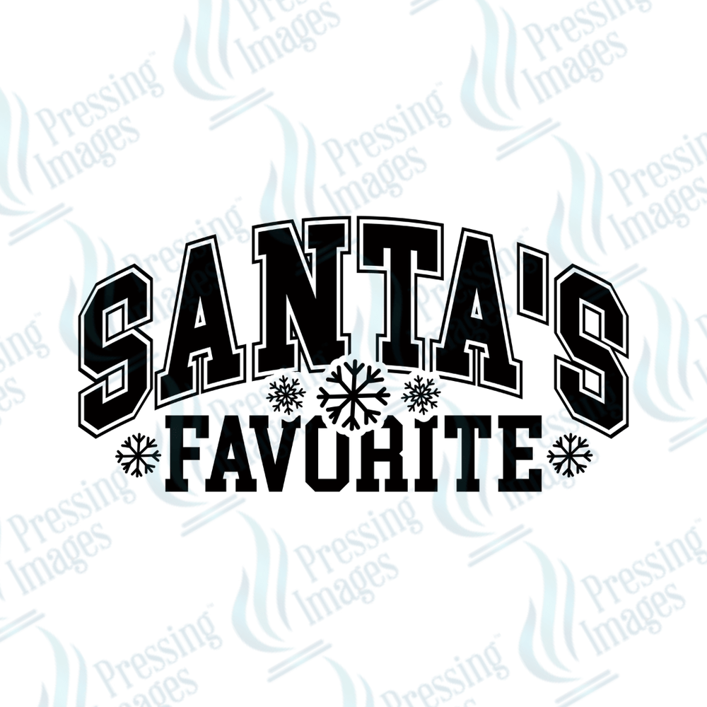 DTF 3317 Santa's favorite - Pressing Images