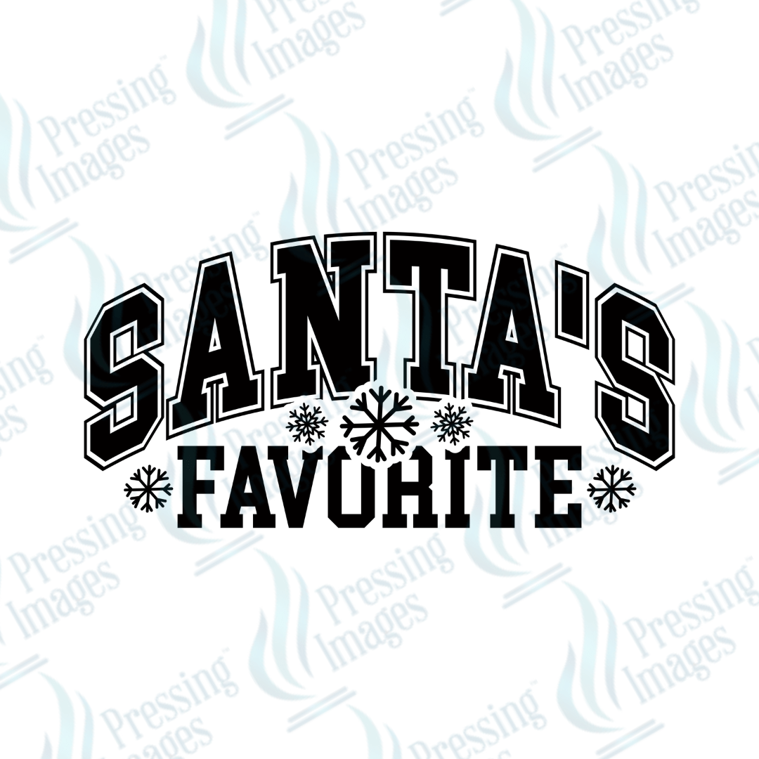 DTF 3317 Santa's favorite - Pressing Images