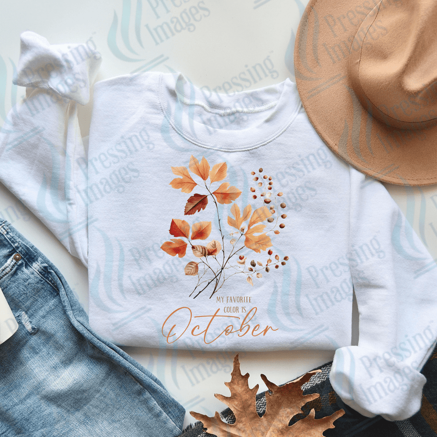 DTF 3318 My favourite colour is October - Pressing Images