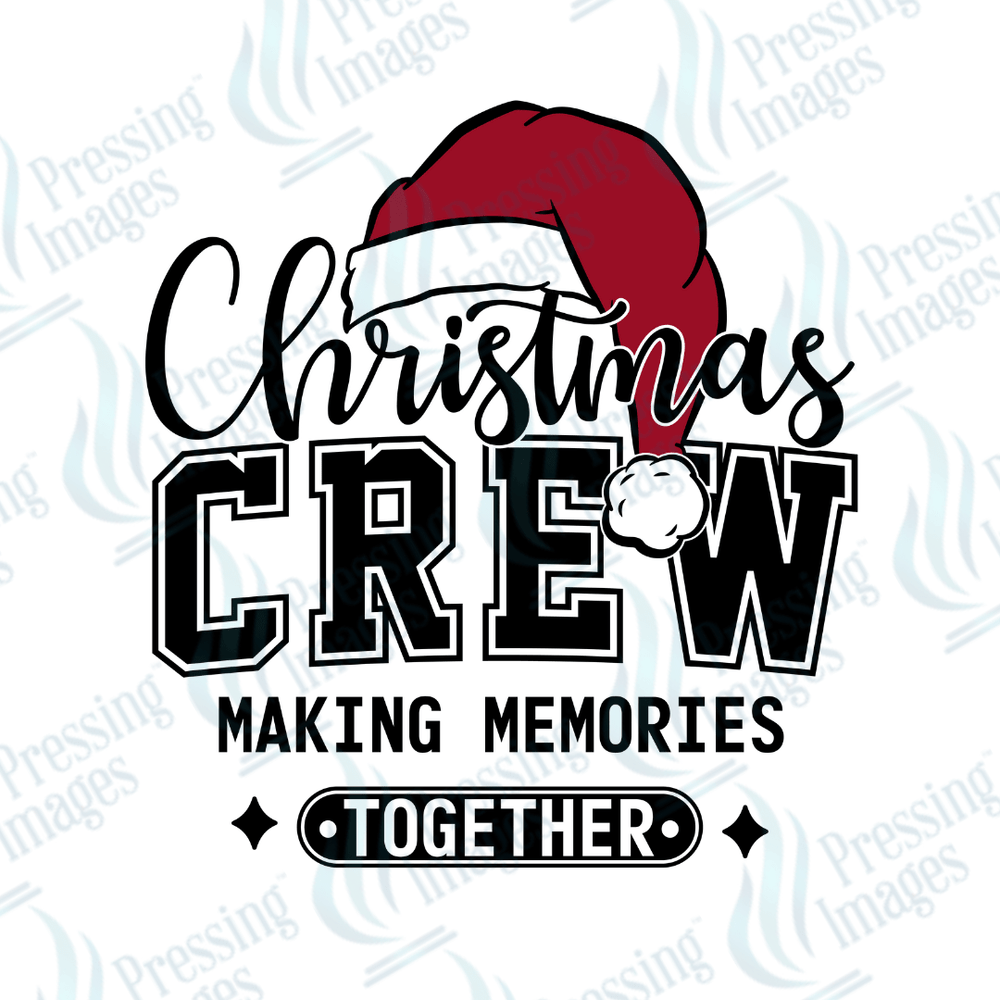 DTF 3329 Christmas crew - Pressing Images