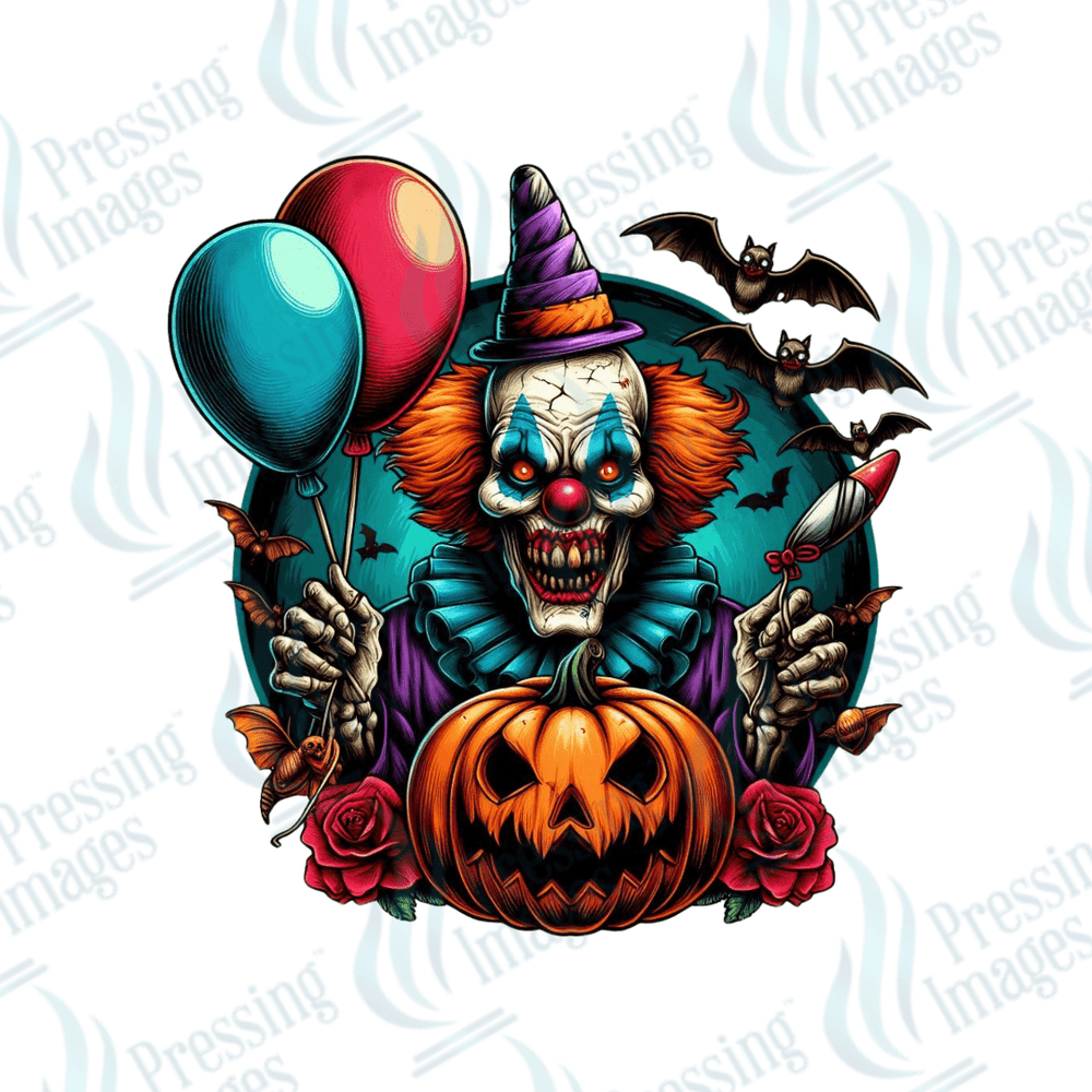 DTF 3330 Creepy clown - Pressing Images