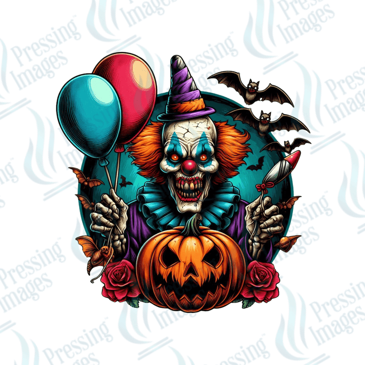 DTF 3330 Creepy clown - Pressing Images