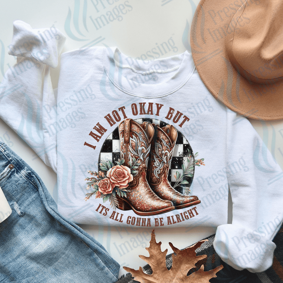 DTF 3339 I am not okay - Pressing Images