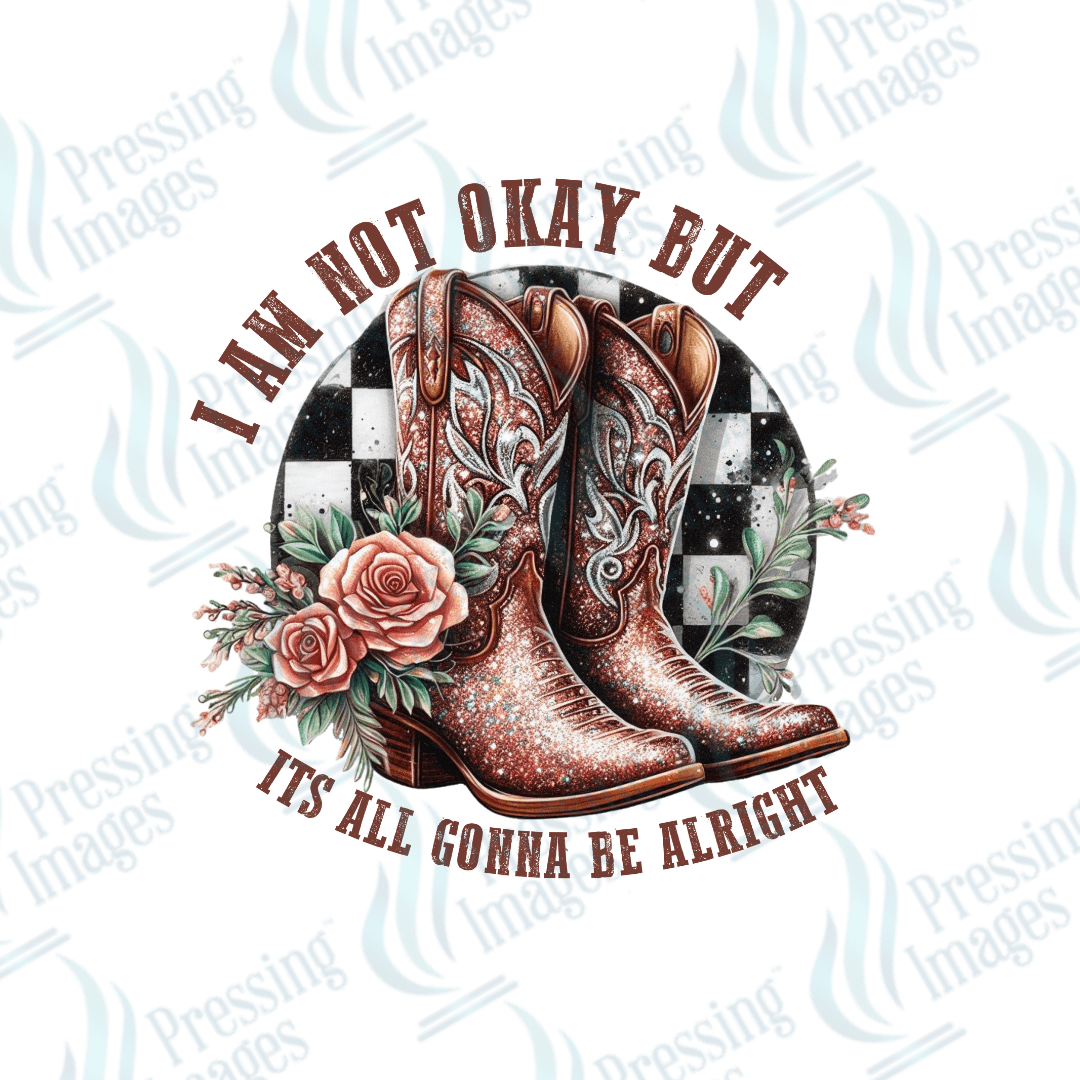 DTF 3339 I am not okay - Pressing Images