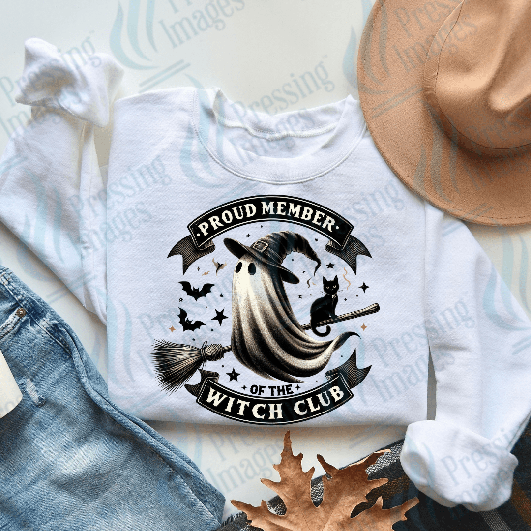 DTF 3346 Proud member of the witch club - Pressing Images