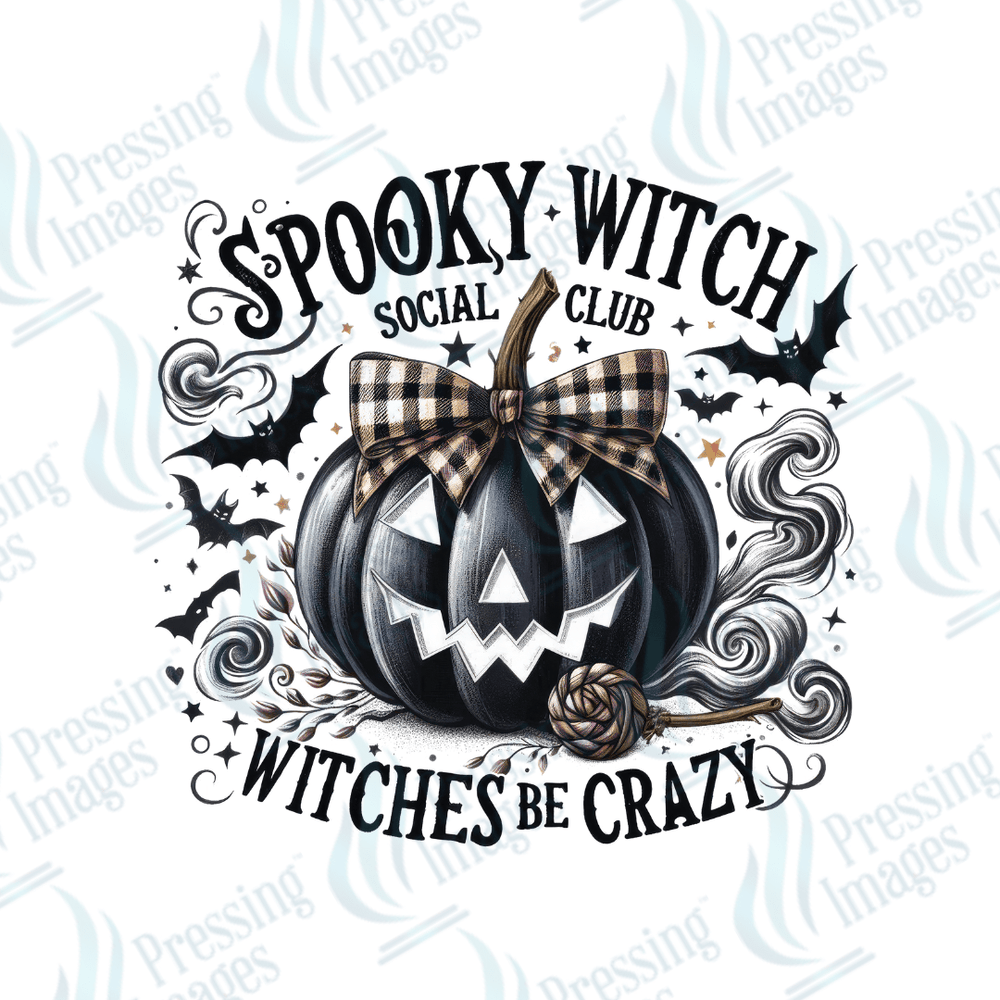 DTF 3352 Spooky witch - Pressing Images