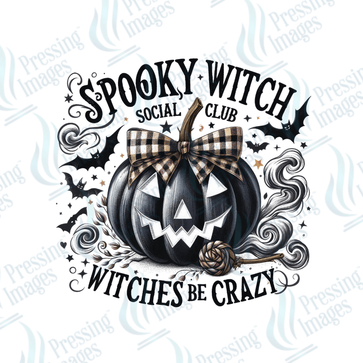 DTF 3352 Spooky witch - Pressing Images