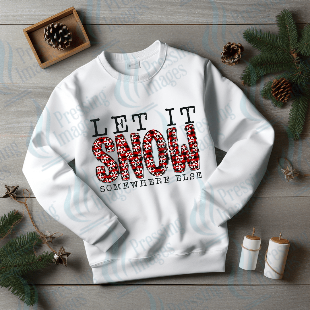 DTF 3355 Let it snow - Pressing Images