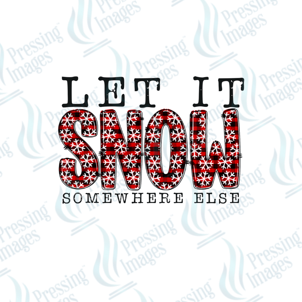 DTF 3355 Let it snow - Pressing Images