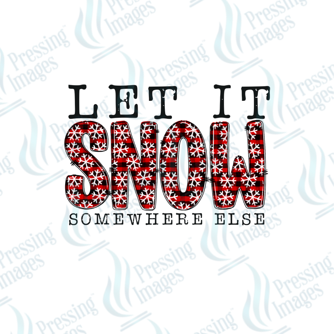 DTF 3355 Let it snow - Pressing Images