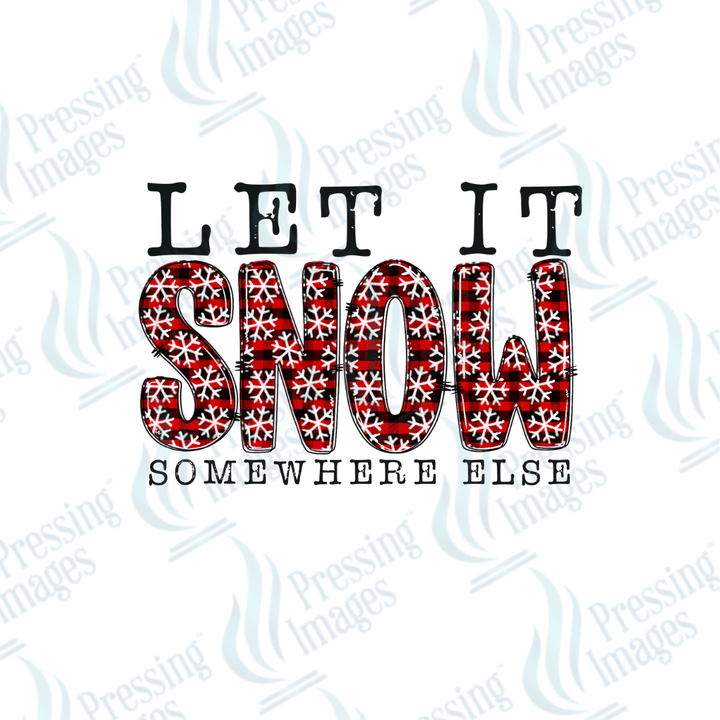 DTF 3355 Let it snow - Pressing Images