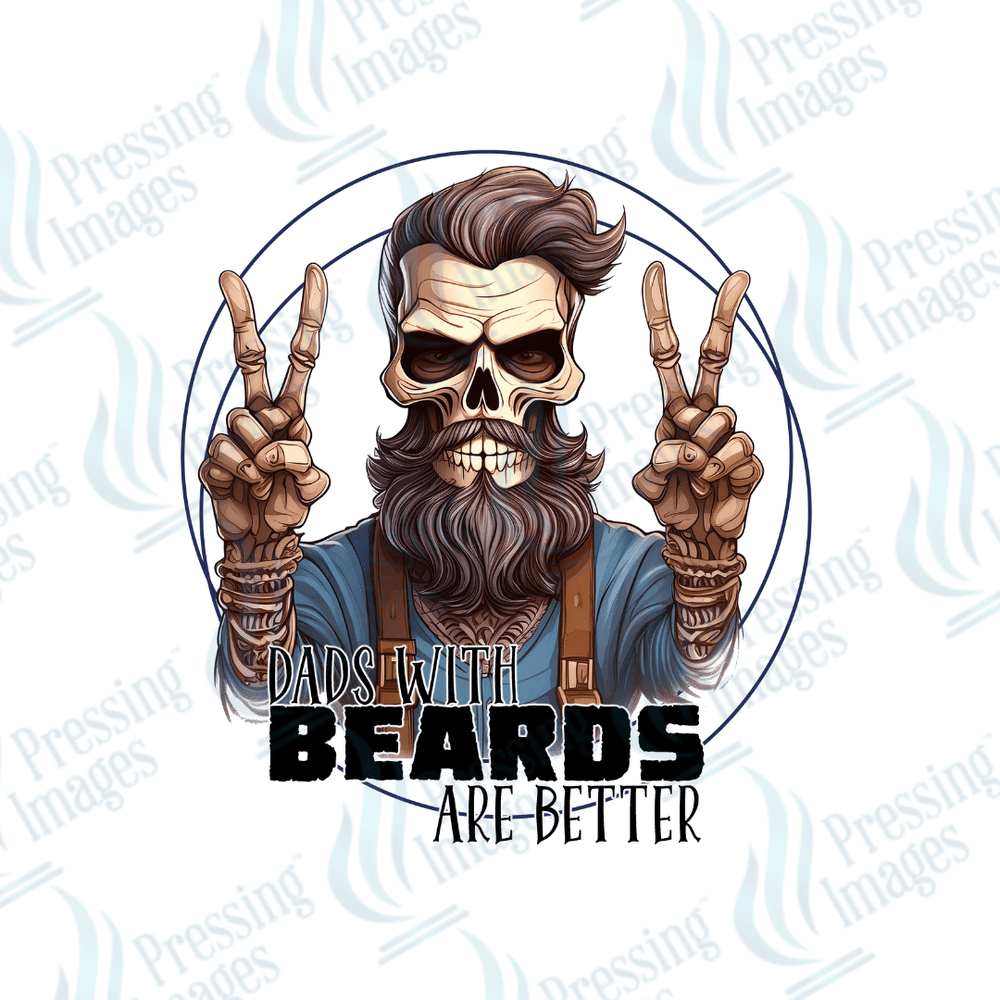 DTF 3362 Dad's with beards - Pressing Images