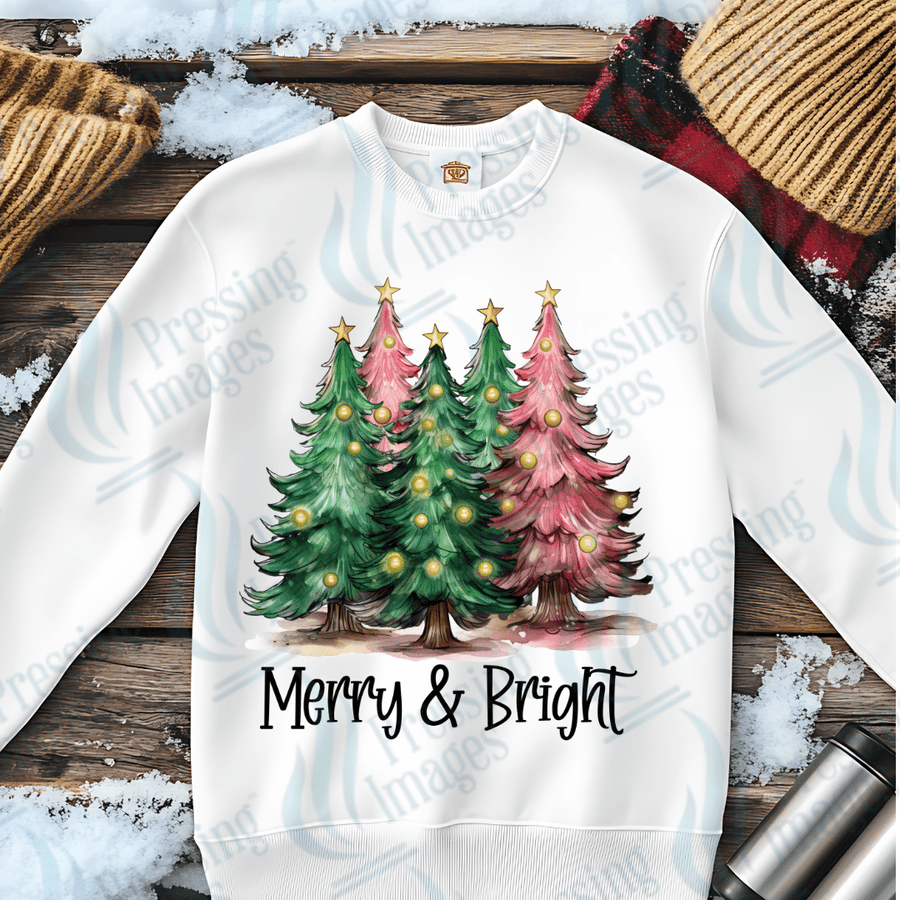 DTF 3370 Merry and bright - Pressing Images