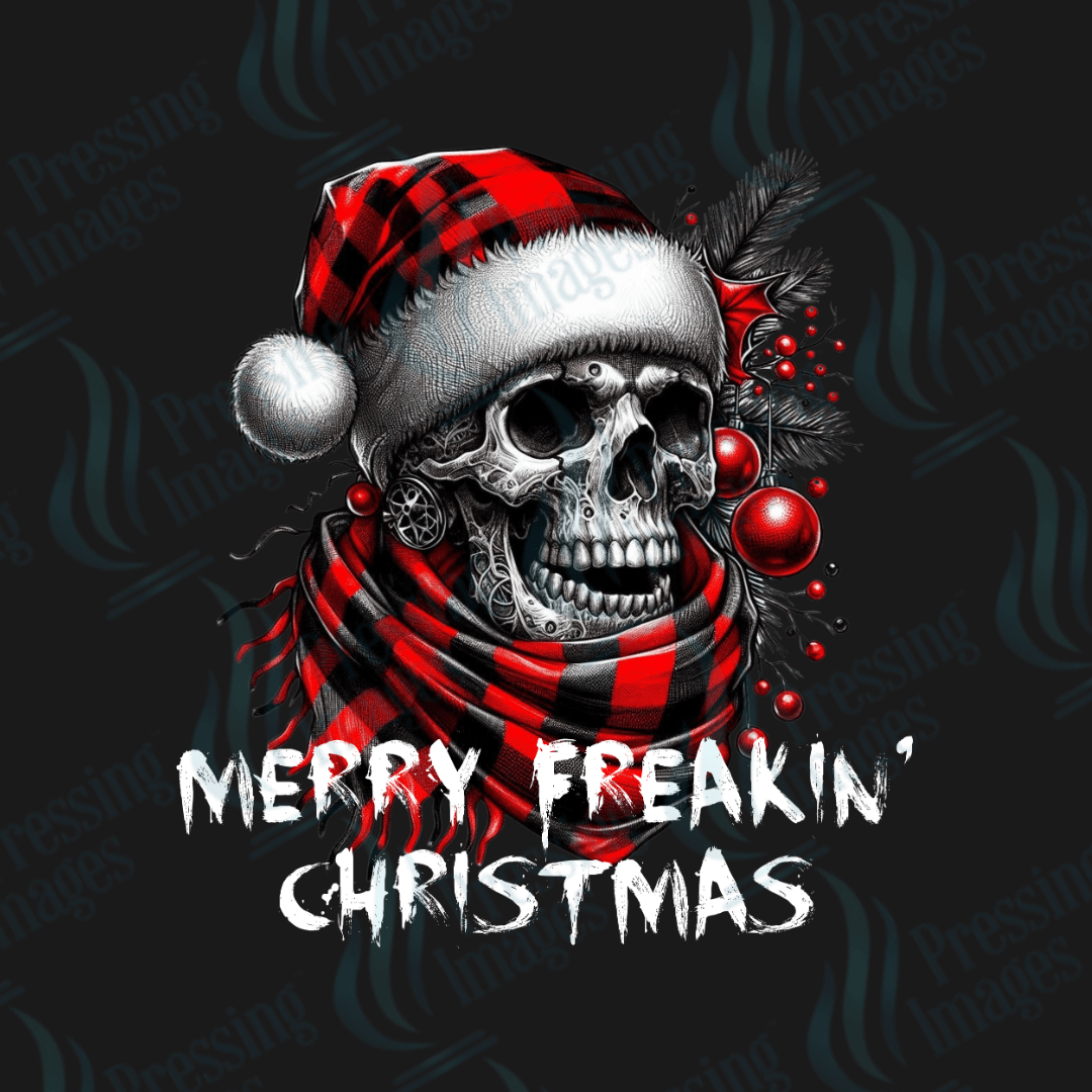 DTF 3371 Merry freaking Christmas - Pressing Images