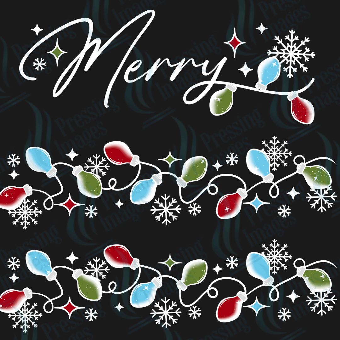 DTF 3373 Merry Lights - Pressing Images